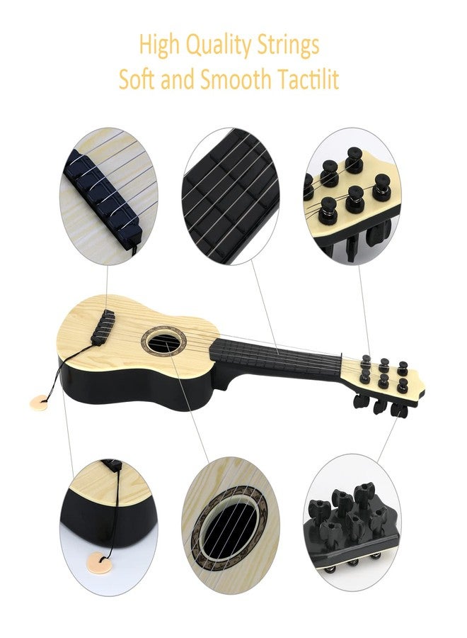 QDH Kids Toy Guitar 6 String,17 inch Guitar Baby Kids Cute Rhyme Developmental Musical Instrument Educational Toy for Toddlers - Image 4